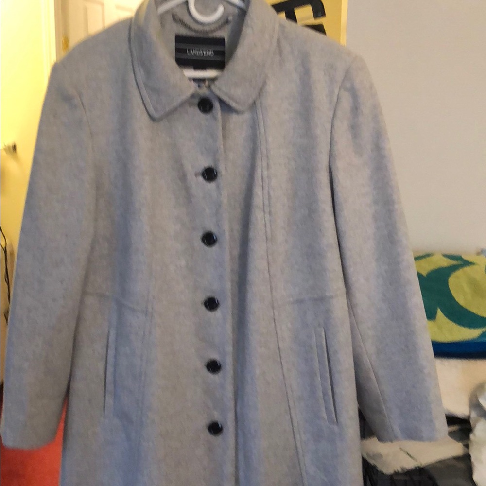 Lands End wool car coat